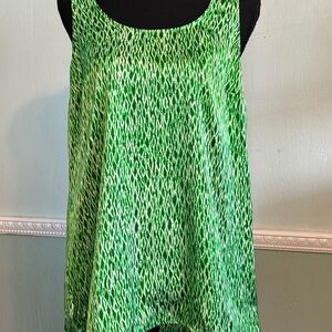 Michael Kors Green Patterned Top